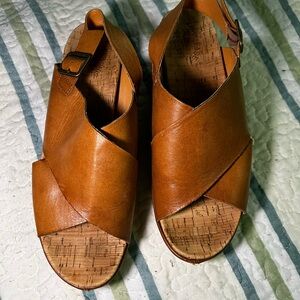 Kork-Ease Brown Leather Sandals